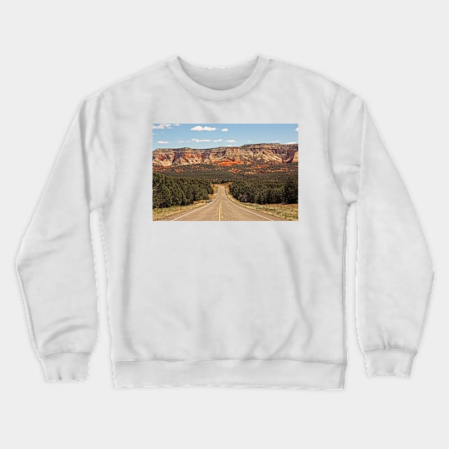 Scenic Bi-Way 12 - The Road To Red Canyon © Crewneck Sweatshirt by PrinceJohn